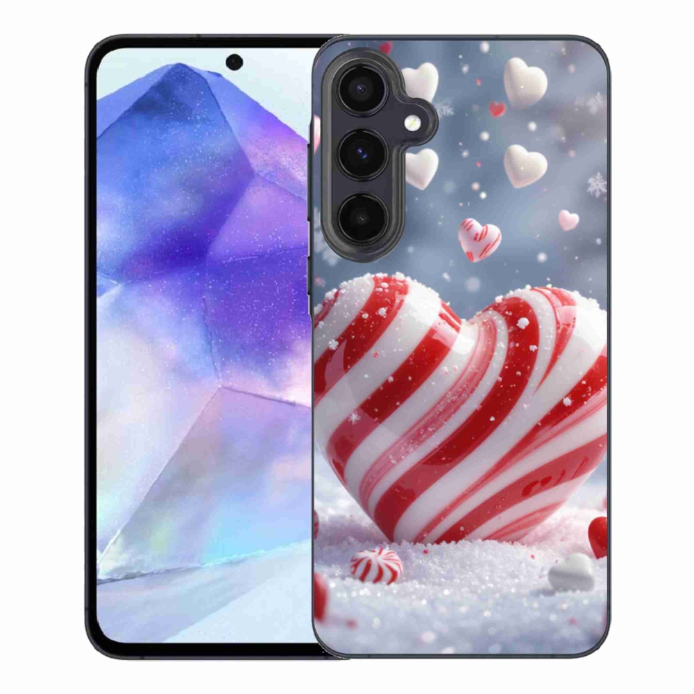 Gelový kryt mmCase na Samsung Galaxy A55 5G - sladké srdce