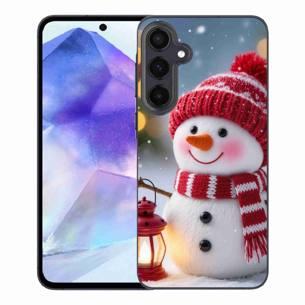 Gelový kryt mmCase na Samsung Galaxy A55 5G - sněhulák 2