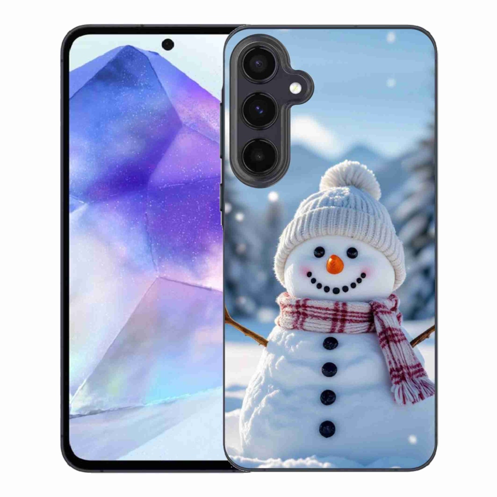 Gelový kryt mmCase na Samsung Galaxy A55 5G - sněhulák 3