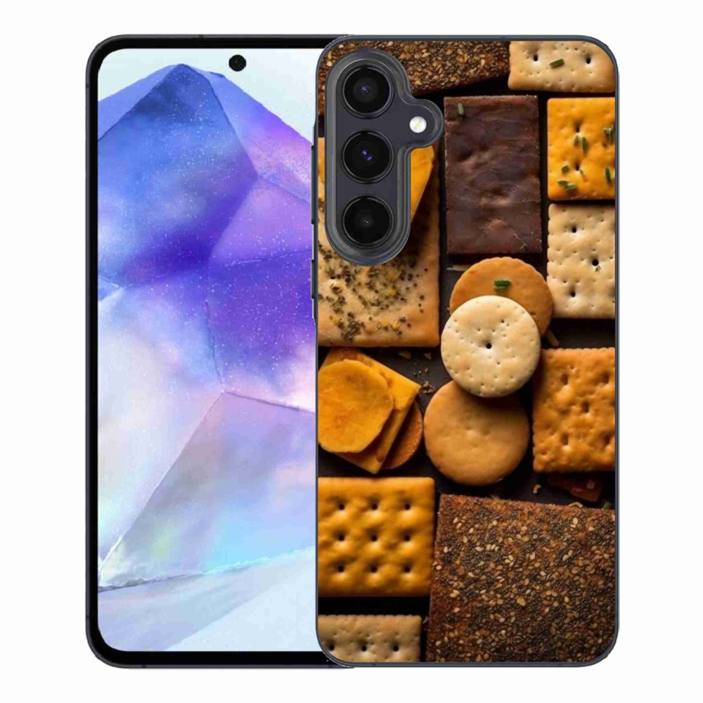 Gelový kryt mmCase na Samsung Galaxy A55 5G - sušenky