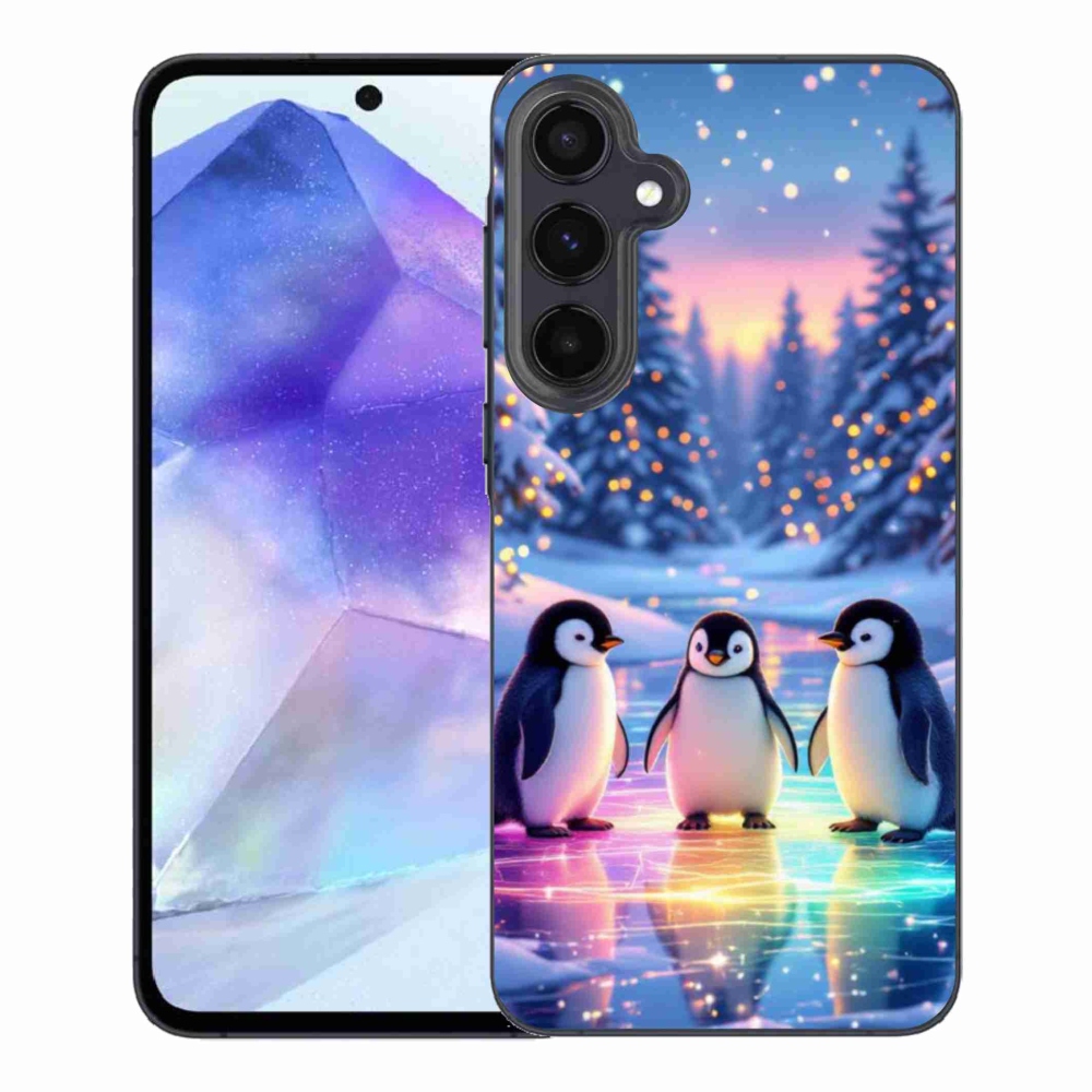 Gelový kryt mmCase na Samsung Galaxy A55 5G - tučnáci