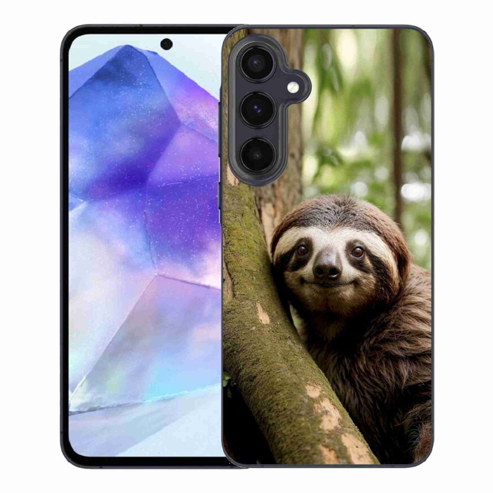 Gelový kryt mmCase na Samsung Galaxy A55 5G - usměvavý lenochod
