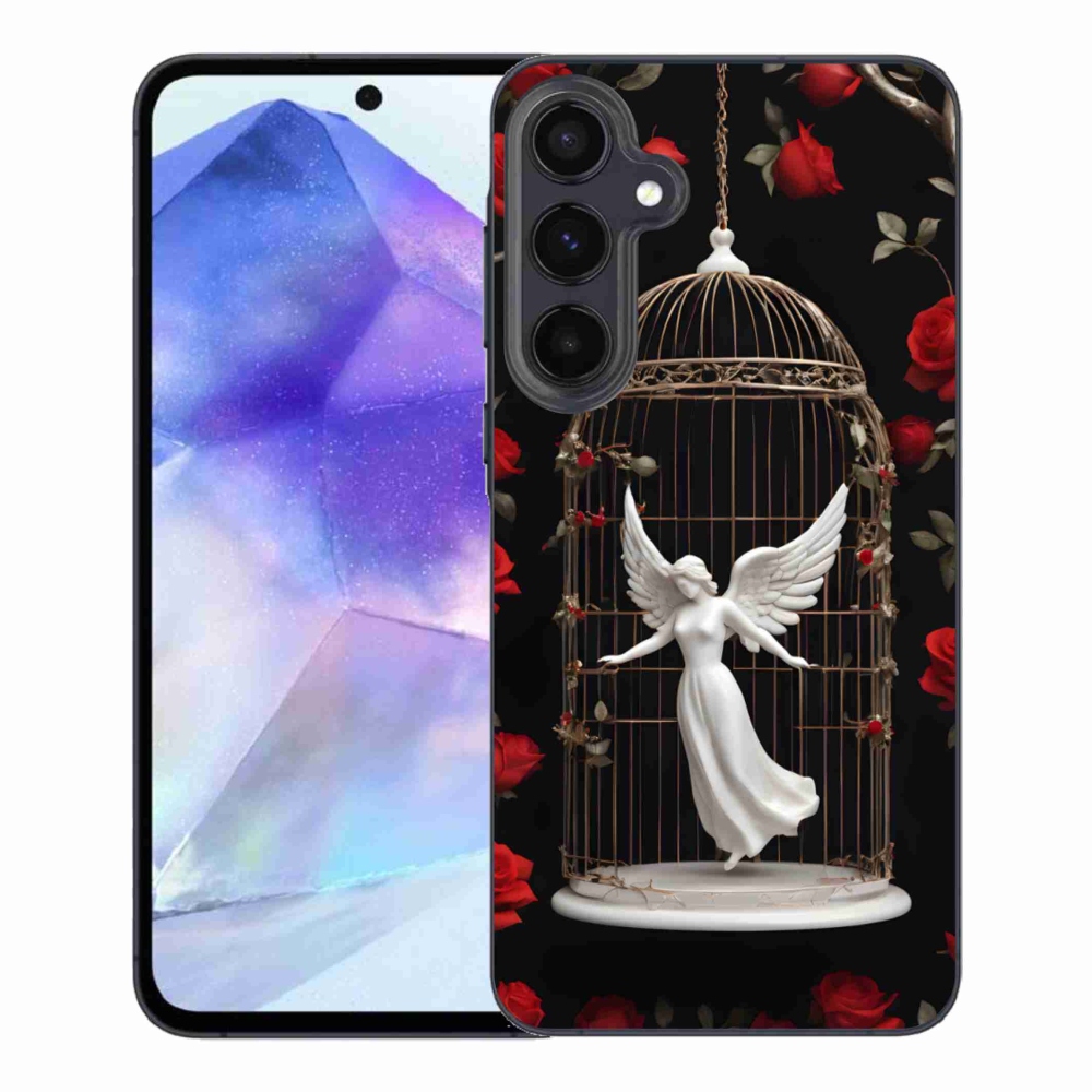 Gelový kryt mmCase na Samsung Galaxy A55 5G - uvězněný anděl