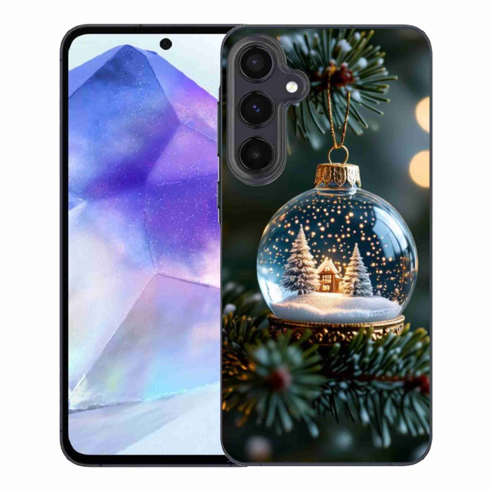 Gelový kryt mmCase na Samsung Galaxy A55 5G - vánoční koule 2