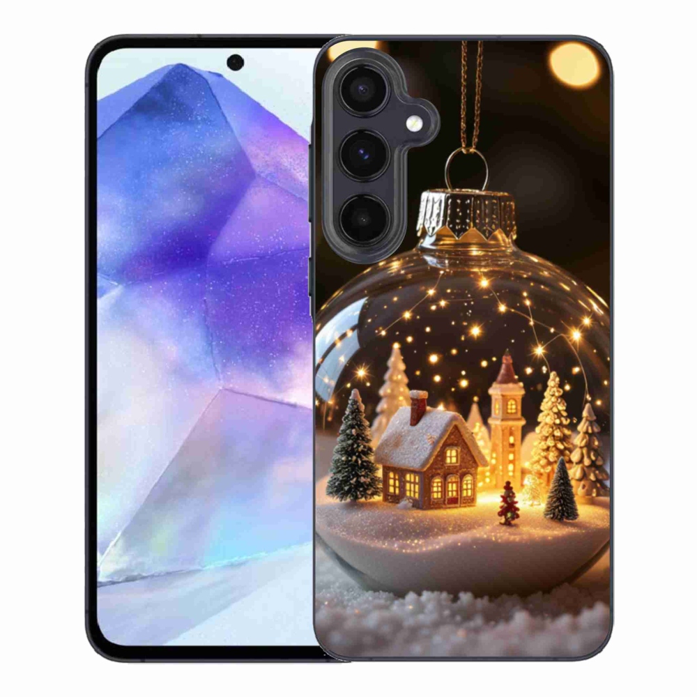 Gelový kryt mmCase na Samsung Galaxy A55 5G - vánoční koule 3