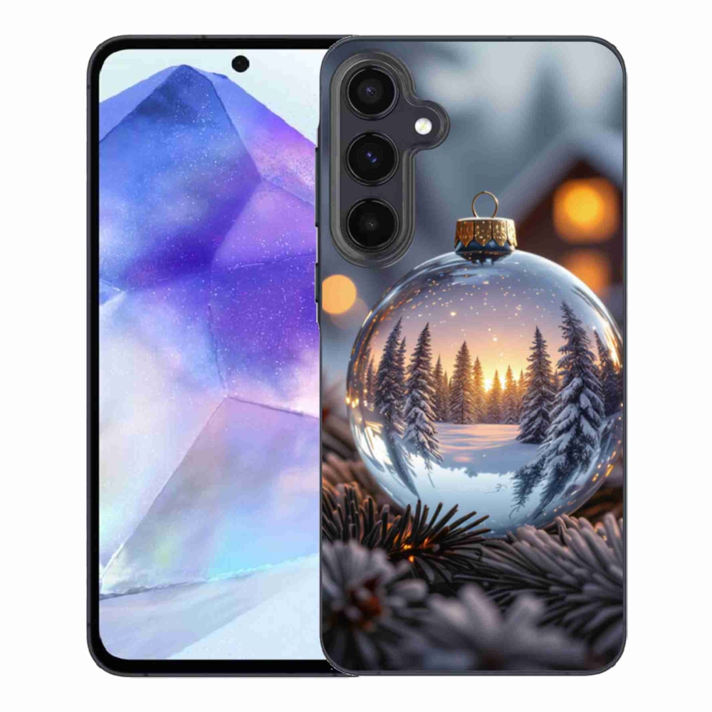 Gelový kryt mmCase na Samsung Galaxy A55 5G - vánoční ozdoba