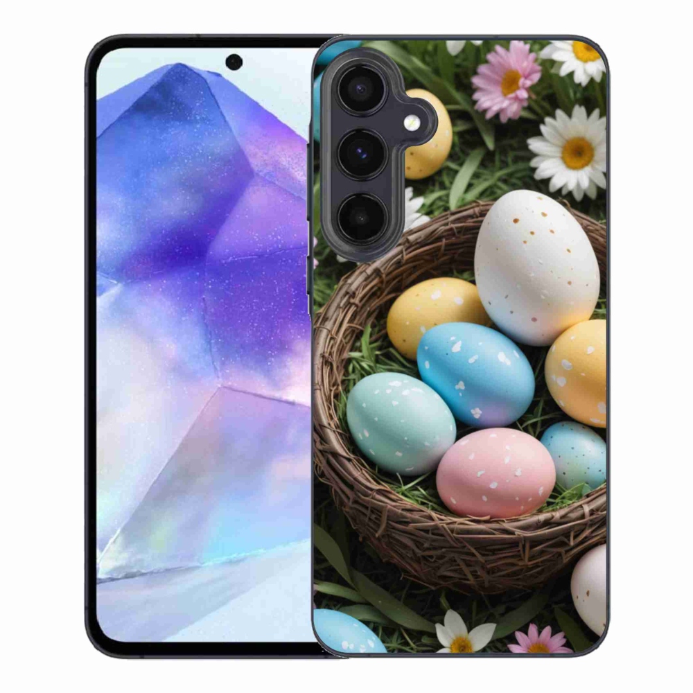 Gelový kryt mmCase na Samsung Galaxy A55 5G - velikonoční vajíčka 2