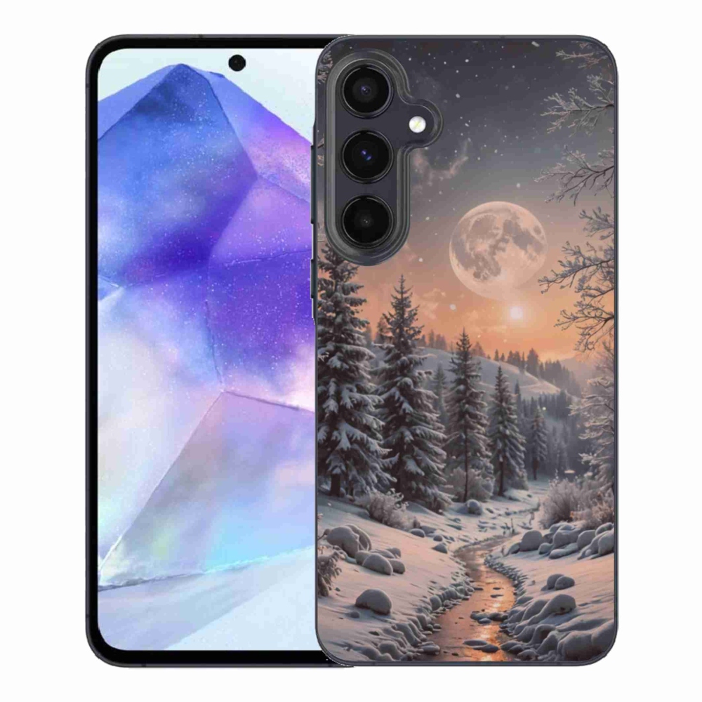 Gelový kryt mmCase na Samsung Galaxy A55 5G - zimní krajina 2