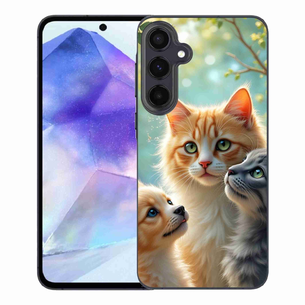 Gelový kryt mmCase na Samsung Galaxy A55 5G - zvířecí přátelství 2