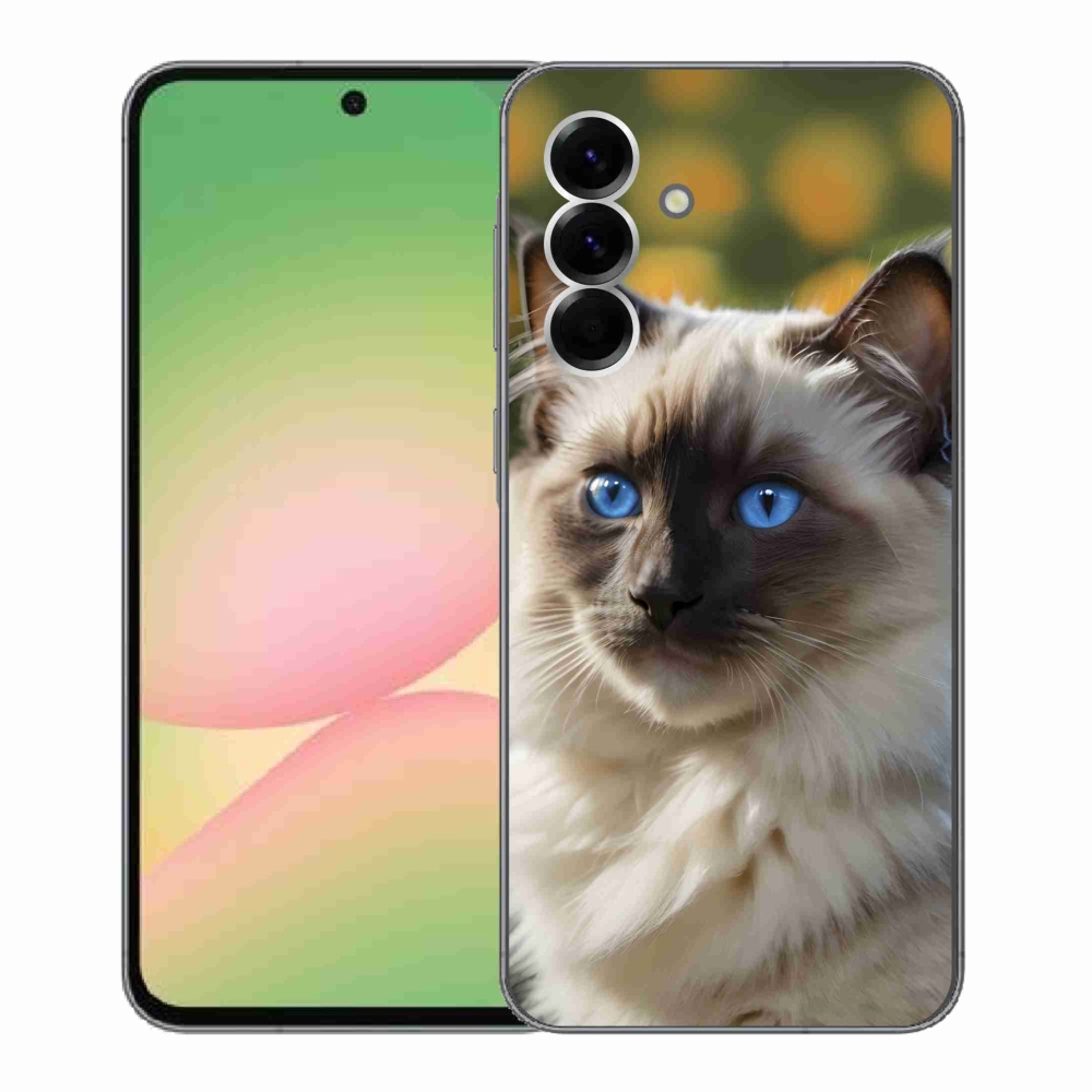 Gelový kryt mmCase na Samsung Galaxy A56 5G - bílý ragdoll