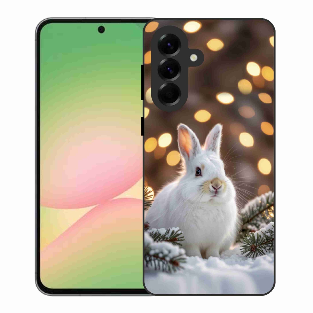 Gelový kryt mmCase na Samsung Galaxy A56 5G - bílý zajíc