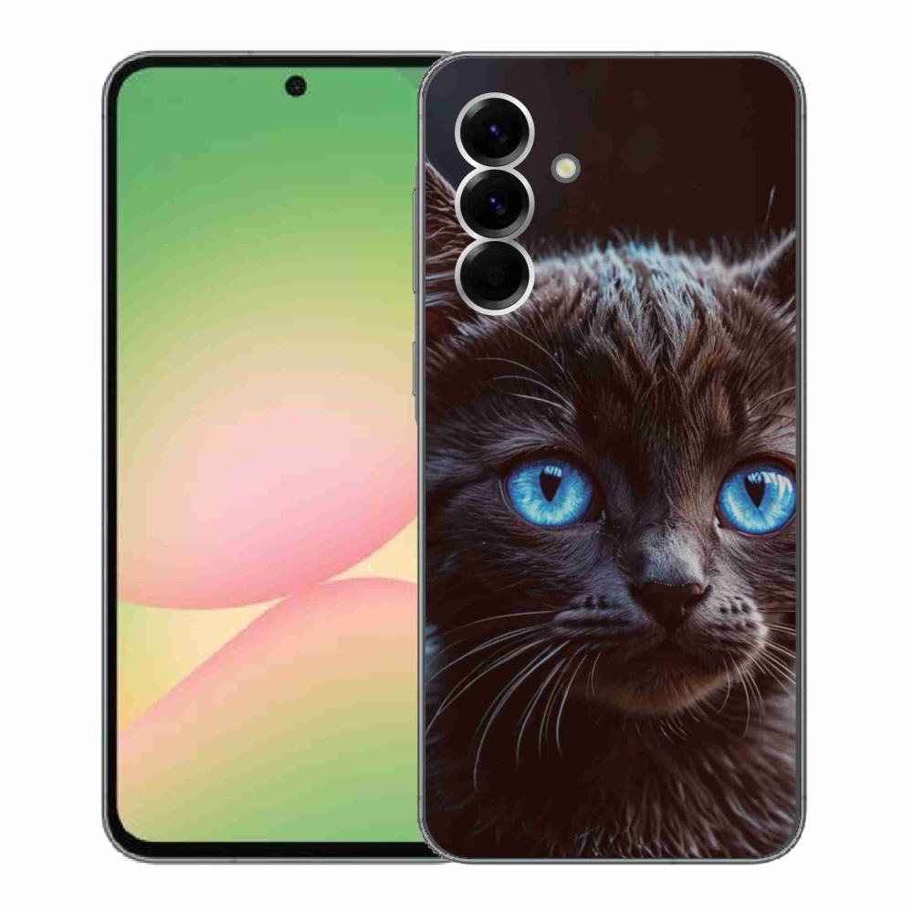 Gelový kryt mmCase na Samsung Galaxy A56 5G - černé kotě 2