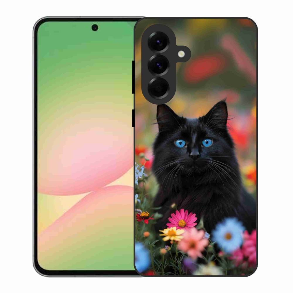 Gelový kryt mmCase na Samsung Galaxy A56 5G - černé kotě 4