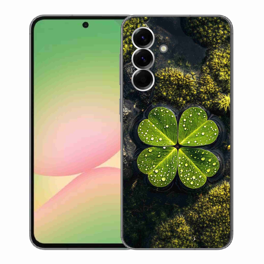 Gelový kryt mmCase na Samsung Galaxy A56 5G - čtyřlístek