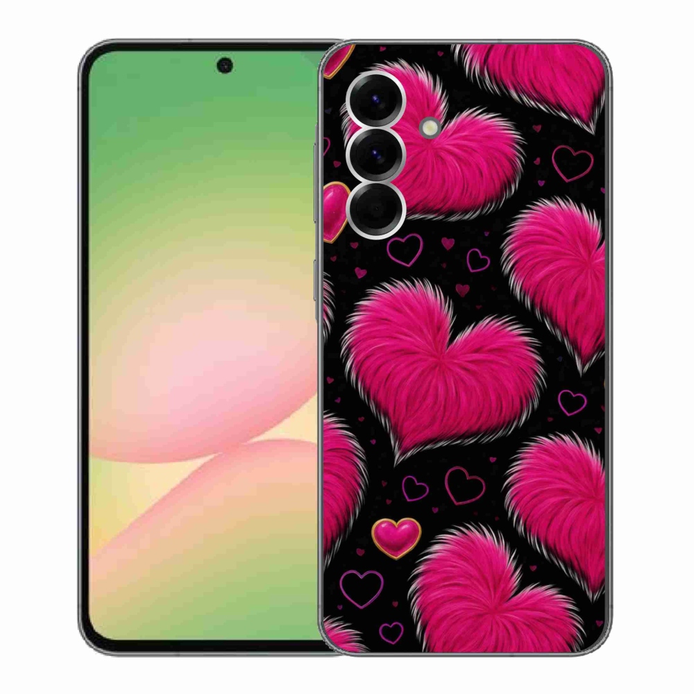 Gelový kryt mmCase na Samsung Galaxy A56 5G - hebká srdce