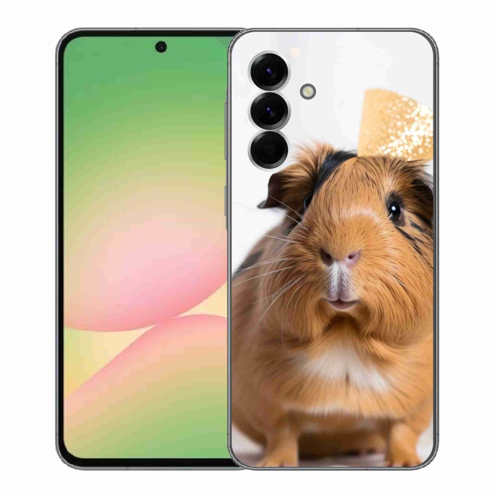 Gelový kryt mmCase na Samsung Galaxy A56 5G - hnědé morče