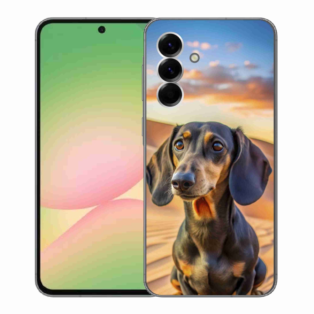 Gelový kryt mmCase na Samsung Galaxy A56 5G - jezevčík 3 