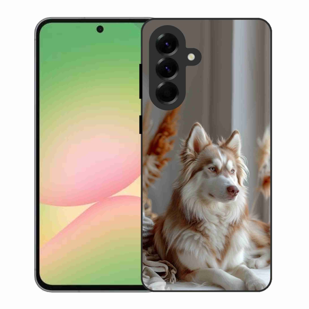 Gelový kryt mmCase na Samsung Galaxy A56 5G - klidný sibiřský husky