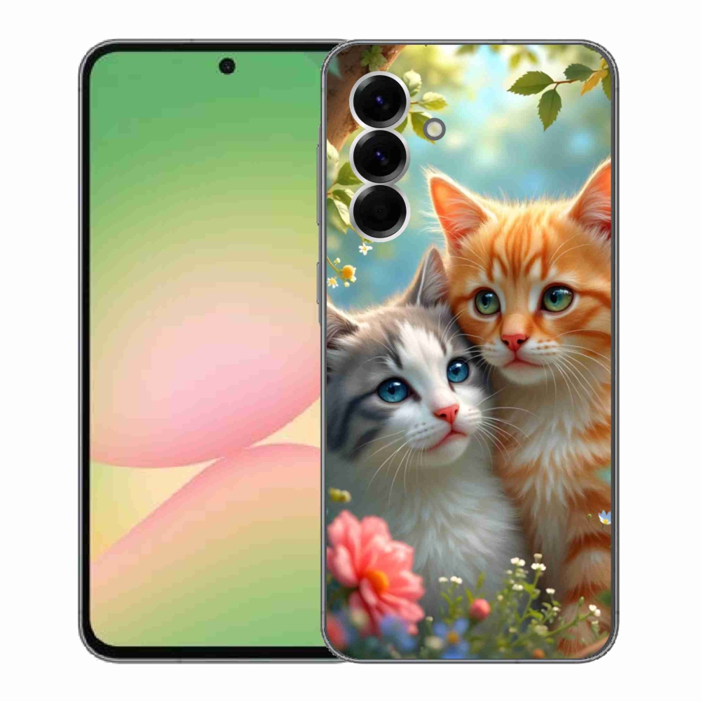 Gelový kryt mmCase na Samsung Galaxy A56 5G - kočičí láska 2