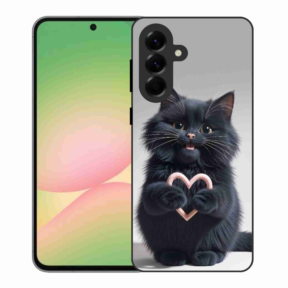 Gelový kryt mmCase na Samsung Galaxy A56 5G - kočičí láska 3