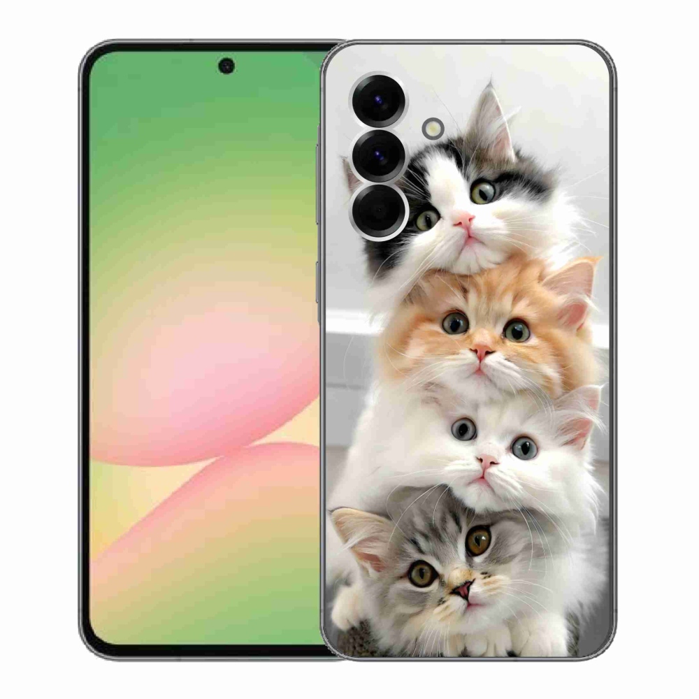 Gelový kryt mmCase na Samsung Galaxy A56 5G - kočičí parta