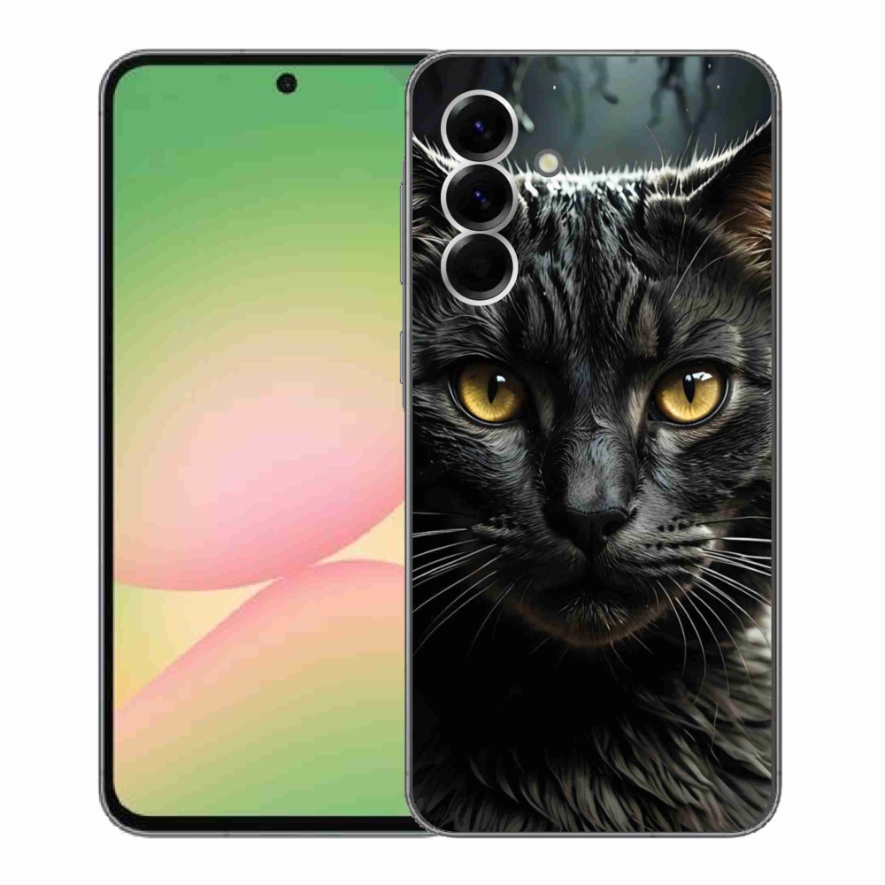 Gelový kryt mmCase na Samsung Galaxy A56 5G - kočičí pohled 3