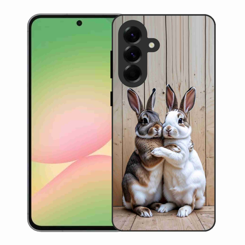 Gelový kryt mmCase na Samsung Galaxy A56 5G - králičí pár