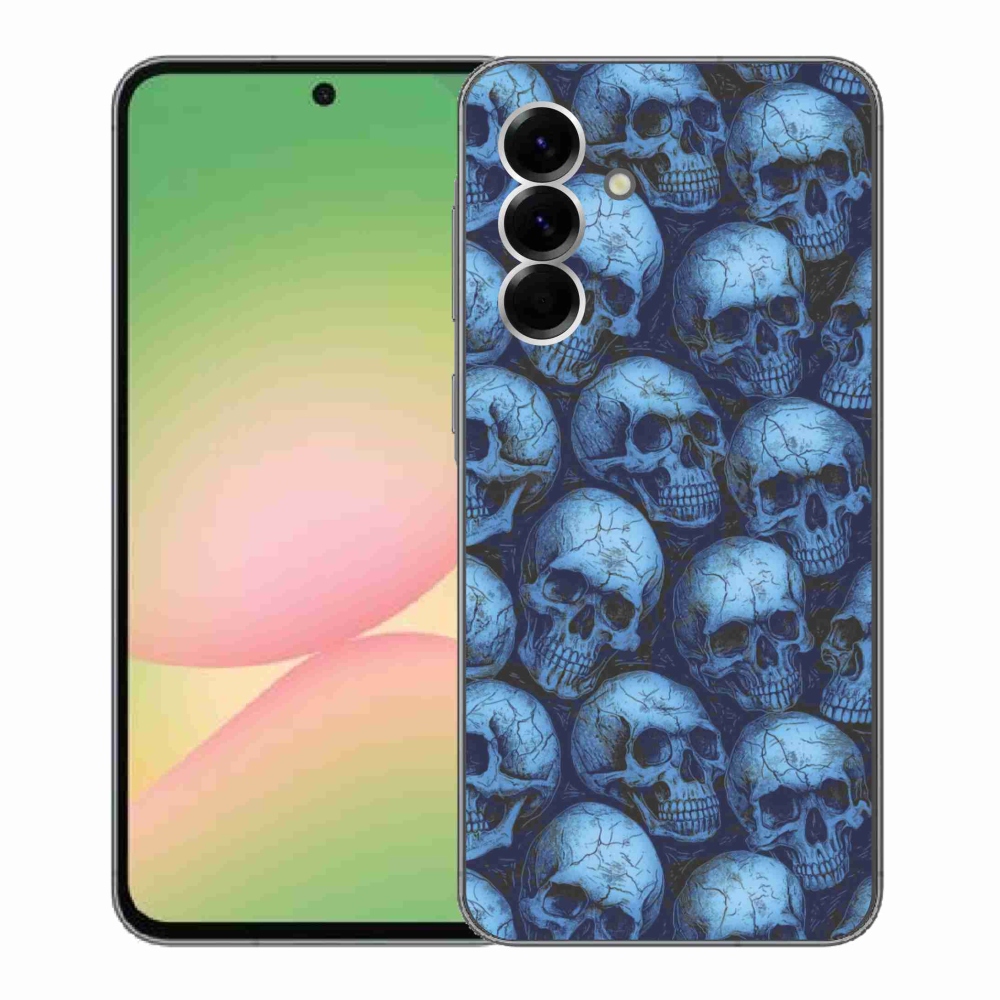 Gelový kryt mmCase na Samsung Galaxy A56 5G - lebky