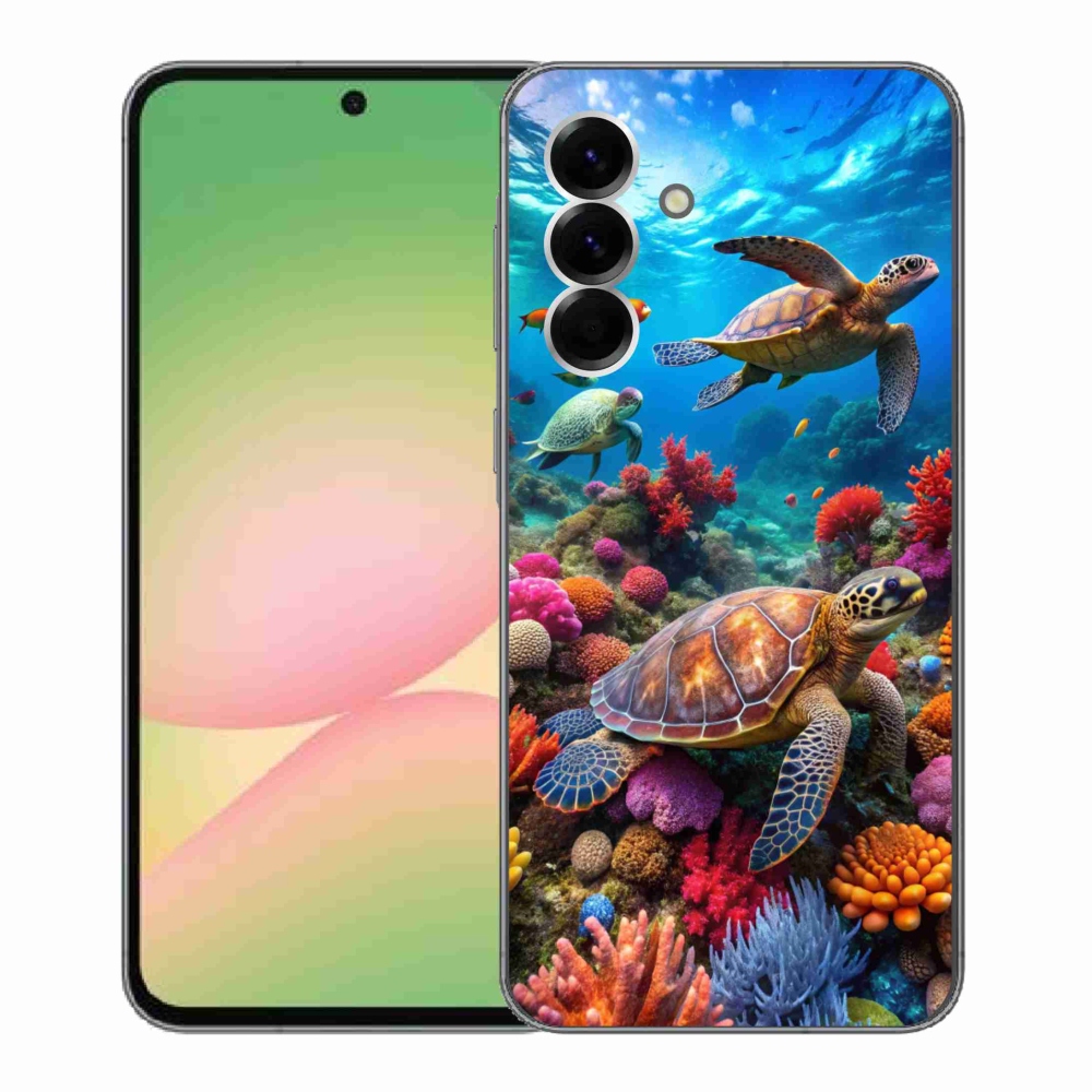 Gelový kryt mmCase na Samsung Galaxy A56 5G - mořský svět 2