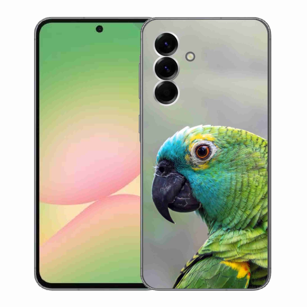 Gelový kryt mmCase na Samsung Galaxy A56 5G - papoušek amazoňan