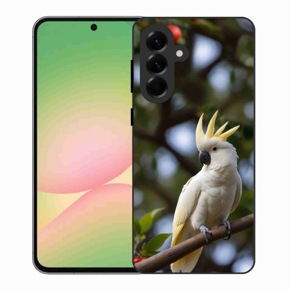 Gelový kryt mmCase na Samsung Galaxy A56 5G - papoušek kakadu 3