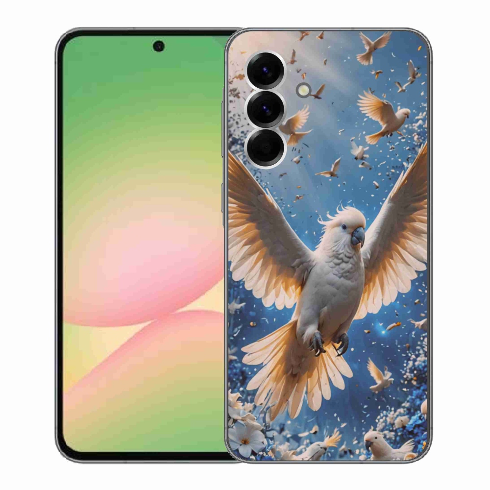 Gelový kryt mmCase na Samsung Galaxy A56 5G - papoušek kakadu