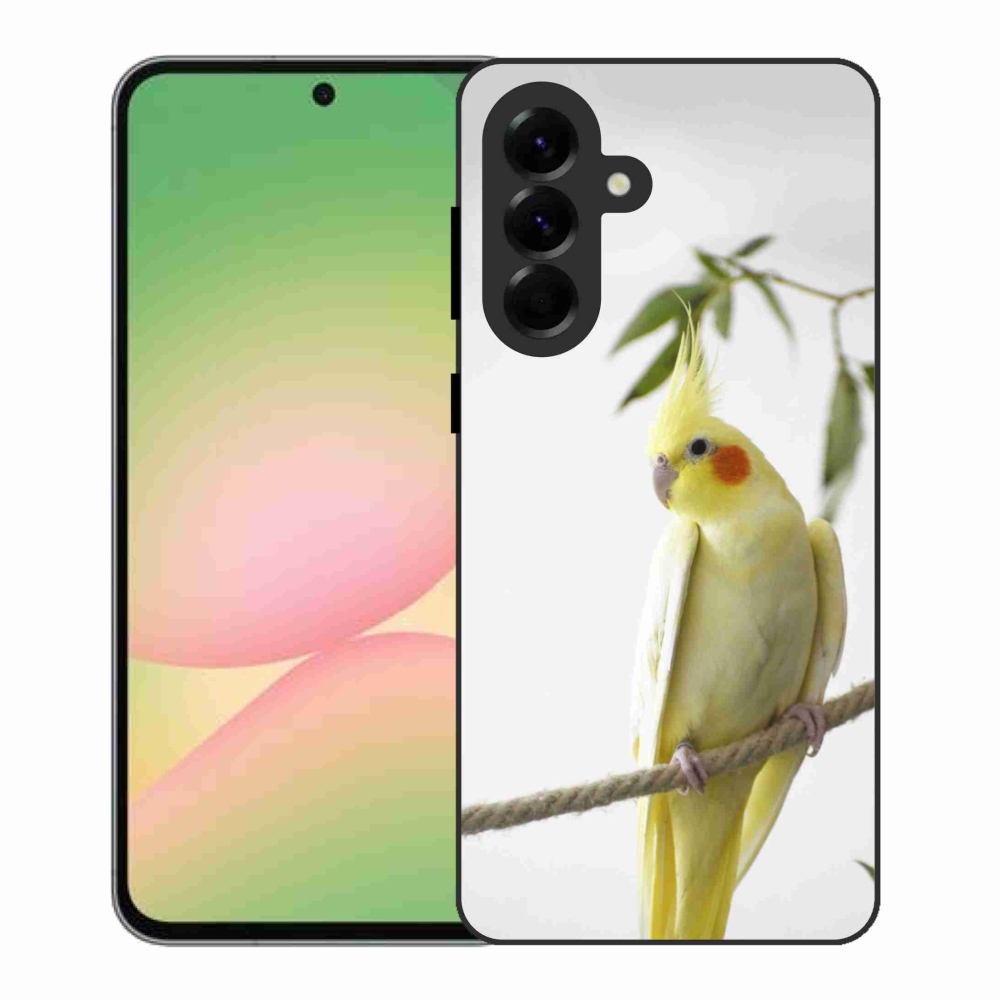 Gelový kryt mmCase na Samsung Galaxy A56 5G - papoušek korela chocholatá