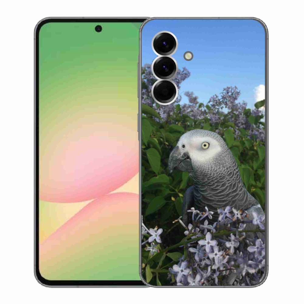 Gelový kryt mmCase na Samsung Galaxy A56 5G - papoušek žako
