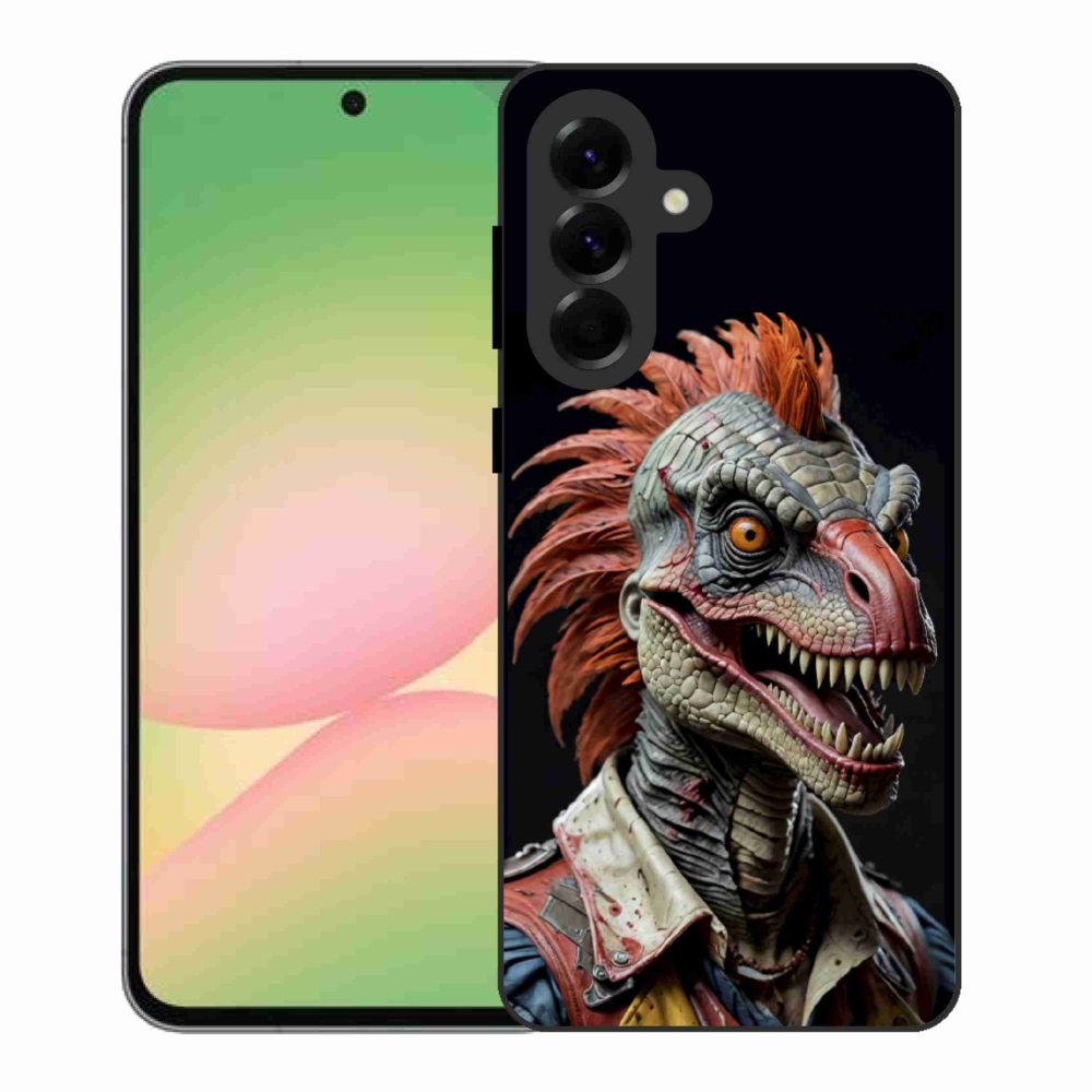 Gelový kryt mmCase na Samsung Galaxy A56 5G - punk dinosaurus