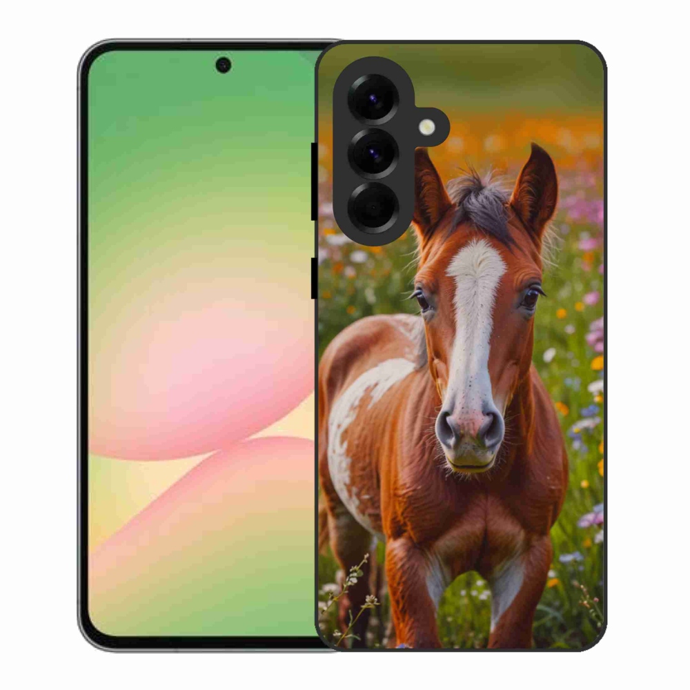Gelový kryt mmCase na Samsung Galaxy A56 5G - roztomilé hříbě