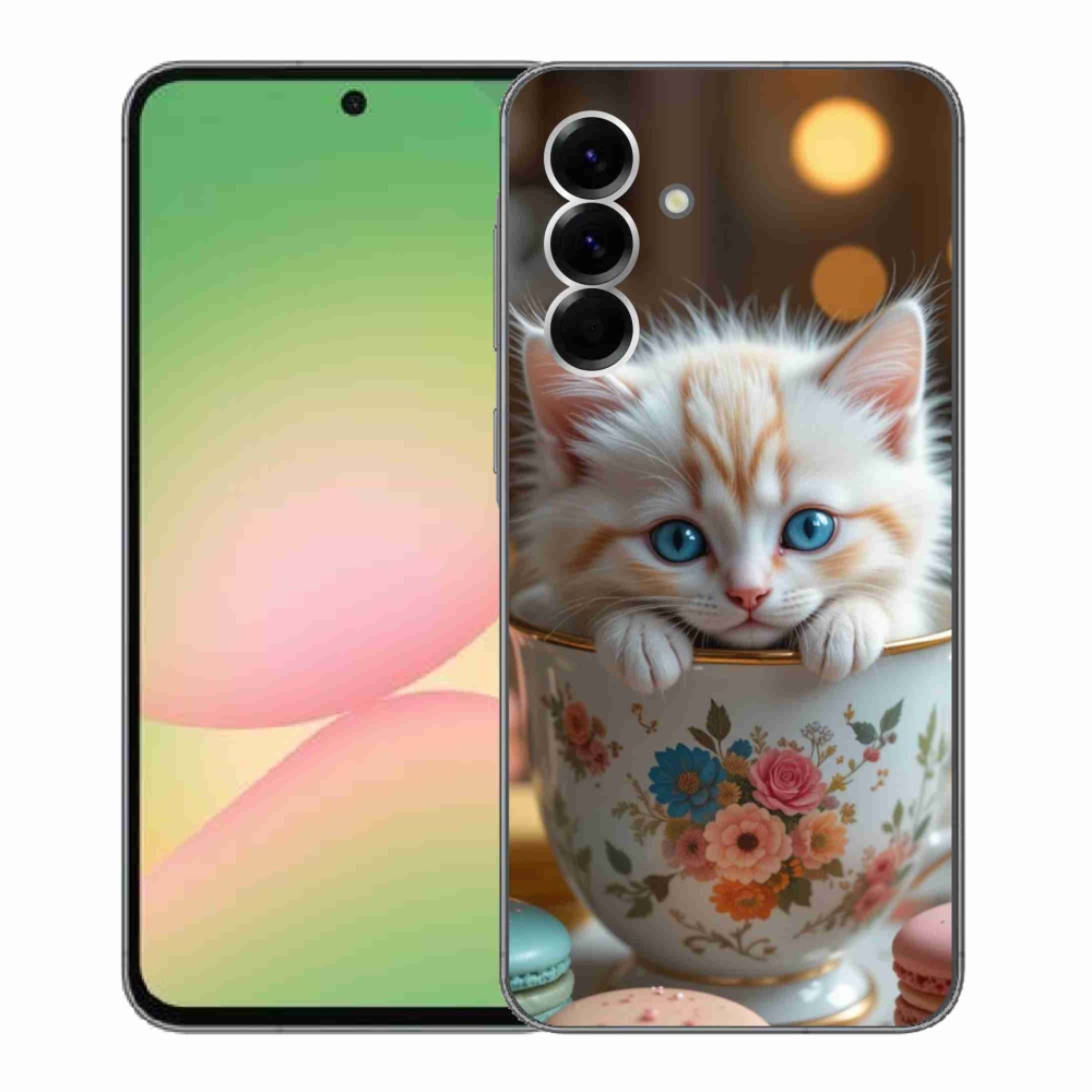 Gelový kryt mmCase na Samsung Galaxy A56 5G - roztomilé kotě 6