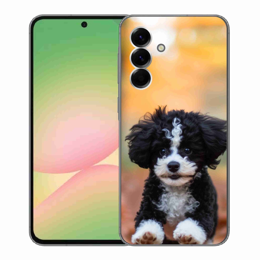 Gelový kryt mmCase na Samsung Galaxy A56 5G - roztomilé štěně 2