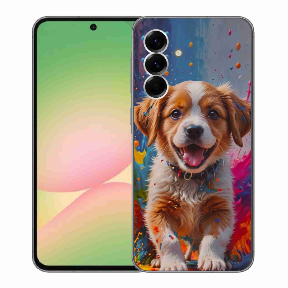 Gelový kryt mmCase na Samsung Galaxy A56 5G - roztomilé štěně 3