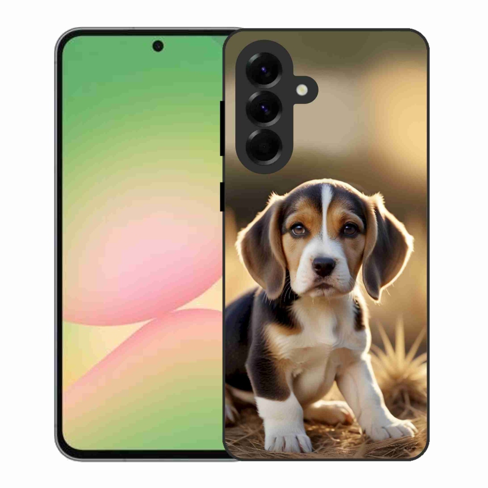 Gelový kryt mmCase na Samsung Galaxy A56 5G - roztomilý bígl