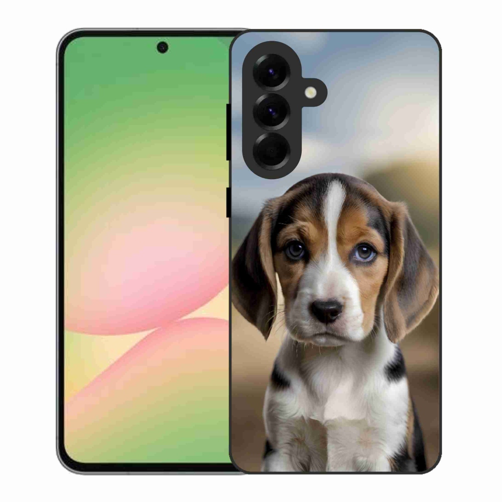 Gelový kryt mmCase na Samsung Galaxy A56 5G - roztomilý bígl