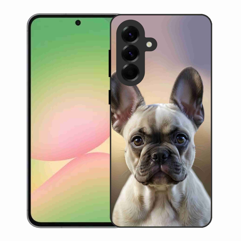 Gelový kryt mmCase na Samsung Galaxy A56 5G - roztomilý francouzský buldoček