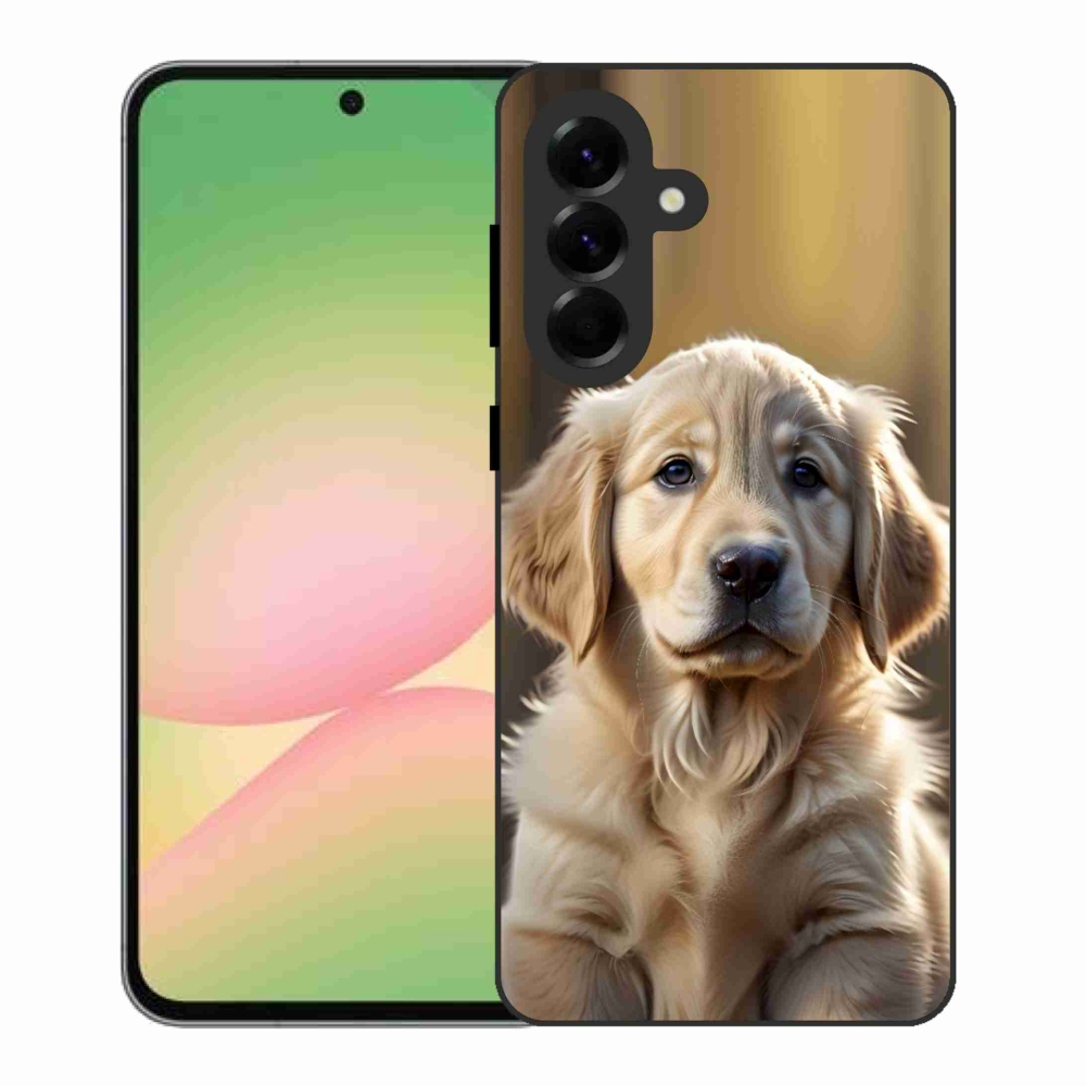 Gelový kryt mmCase na Samsung Galaxy A56 5G - roztomilý zlatý retrívr