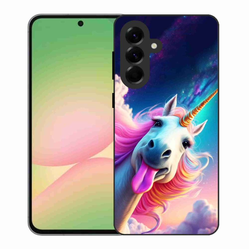Gelový kryt mmCase na Samsung Galaxy A56 5G - šílený jednorožec