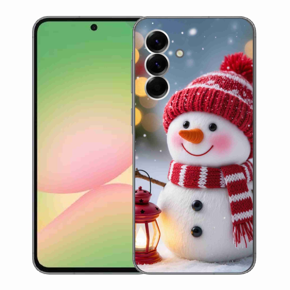 Gelový kryt mmCase na Samsung Galaxy A56 5G - sněhulák 2