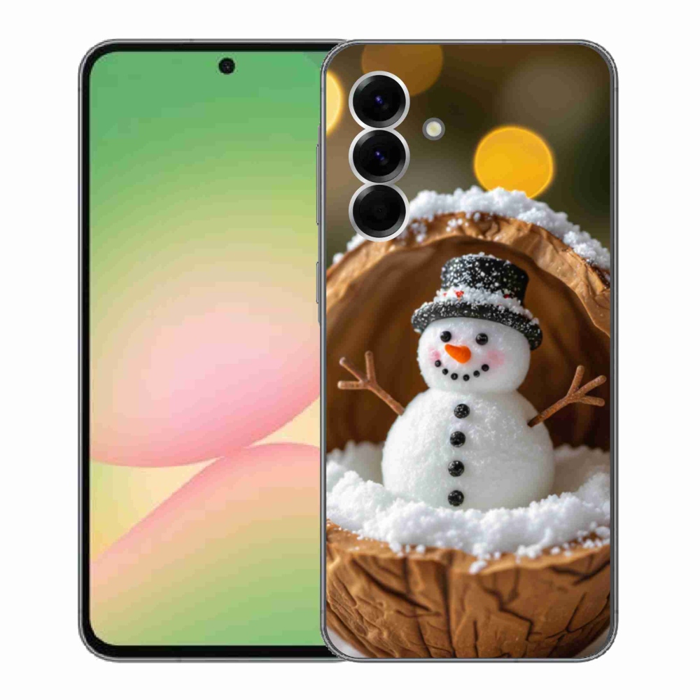 Gelový kryt mmCase na Samsung Galaxy A56 5G - sněhulák 4