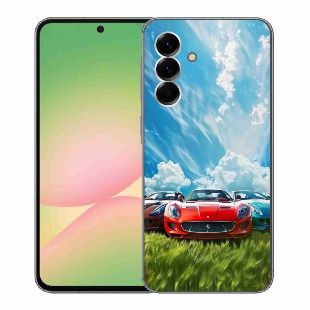 Gelový kryt mmCase na Samsung Galaxy A56 5G - sportovní vozy