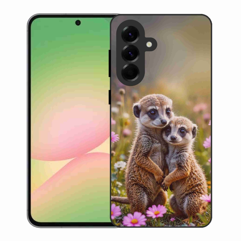 Gelový kryt mmCase na Samsung Galaxy A56 5G - surikatí duo