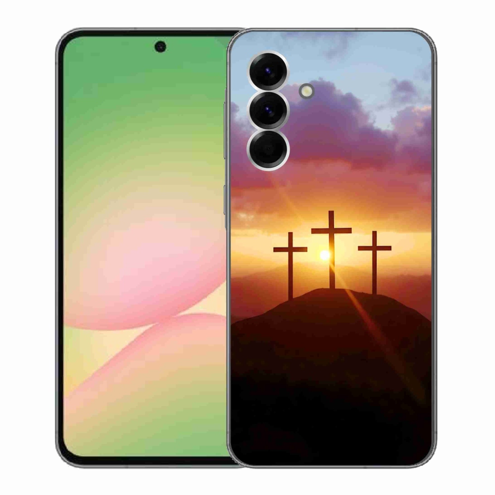 Gelový kryt mmCase na Samsung Galaxy A56 5G - tři kříže