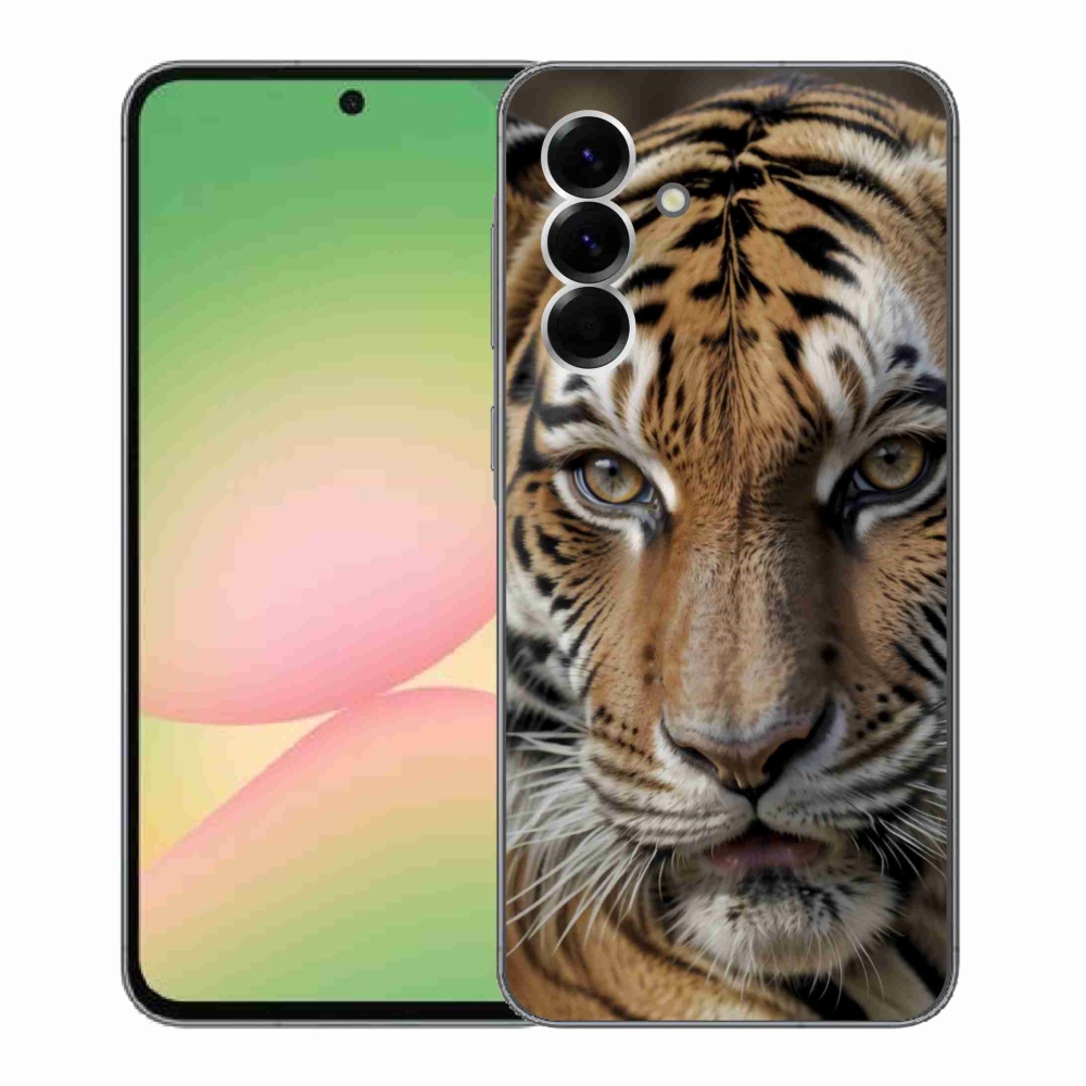 Gelový kryt mmCase na Samsung Galaxy A56 5G - tygří pohled